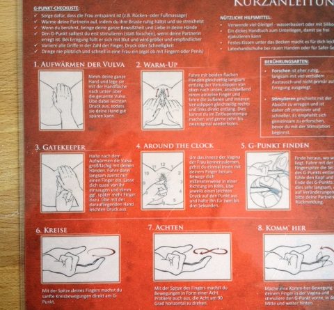 Kurzanleitung G-Punkt-Massage