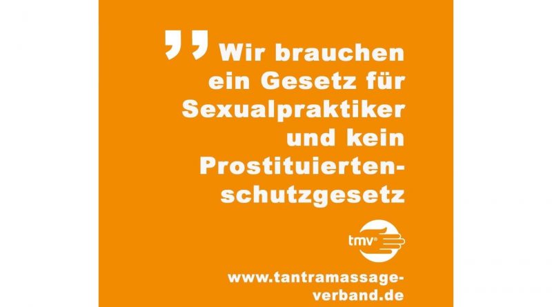 ProstSchG Stellungnahme Tantramassage Verband TMV