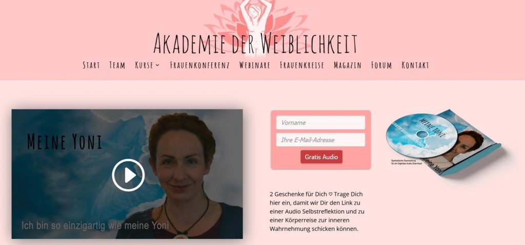 Screenshot Oniline-Yoni-Kurs
