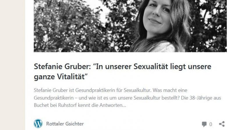 Screenshot Interview mit Stefanie Gruber