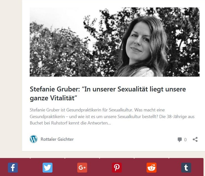 Screenshot Interview mit Stefanie Gruber