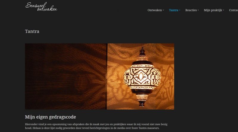 screenshot verhaltenscodex Tantramasseur Andre van Vliet Niederlande