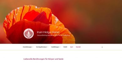 Inaria Hanel Webseite Screenshot