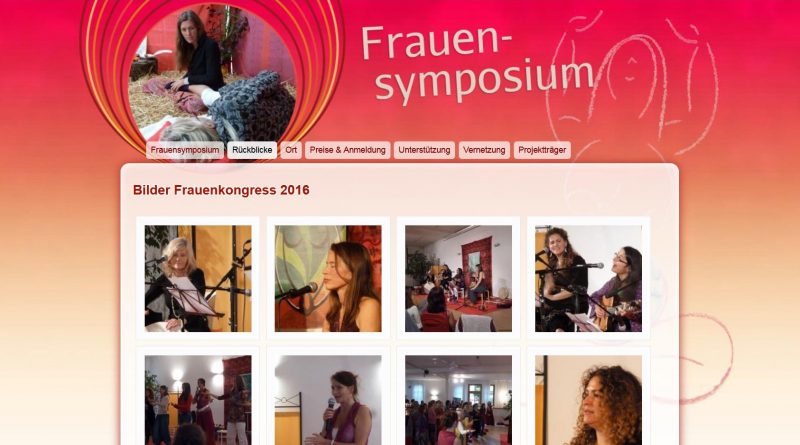 Srennshot Webseite Frauensymposium www.frauen-kongress.com
