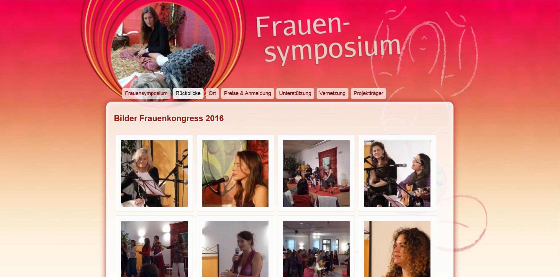 Srennshot Webseite Frauensymposium www.frauen-kongress.com